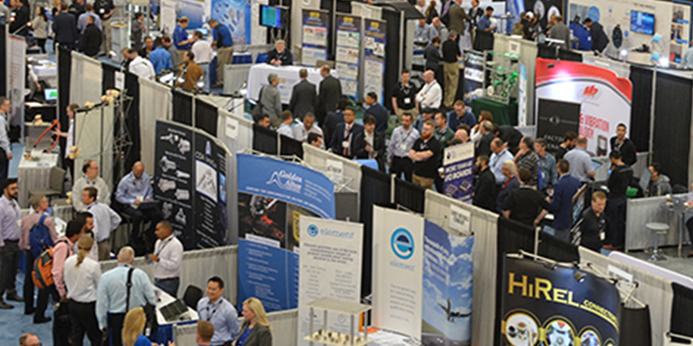 Space Tech Expo booths
