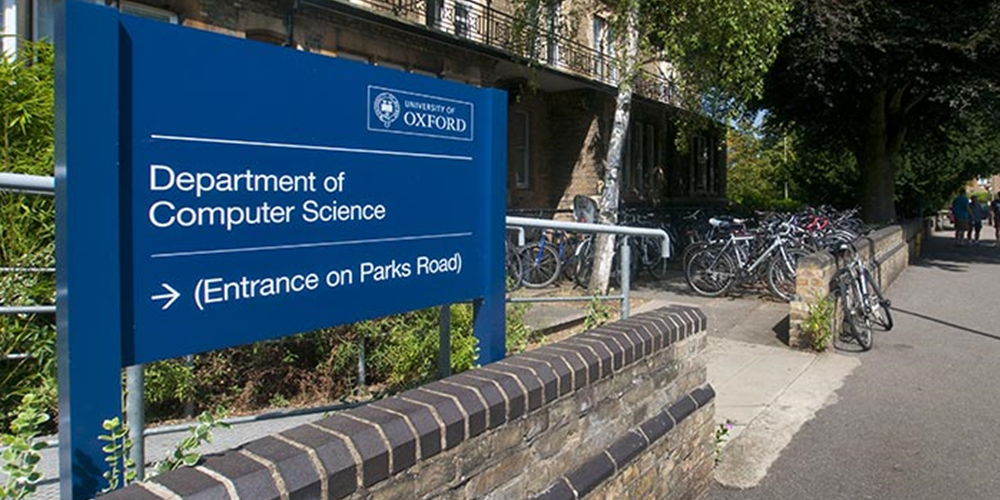 Computer Science Department at Oxford University sign