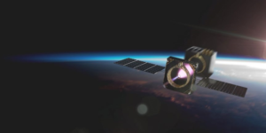 Cubesat Flying in Space