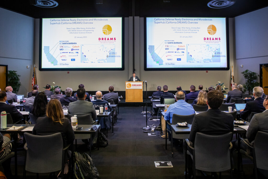 California DREAMS Director Steve Crago speaks during the initiative's Inaugural Site Visit