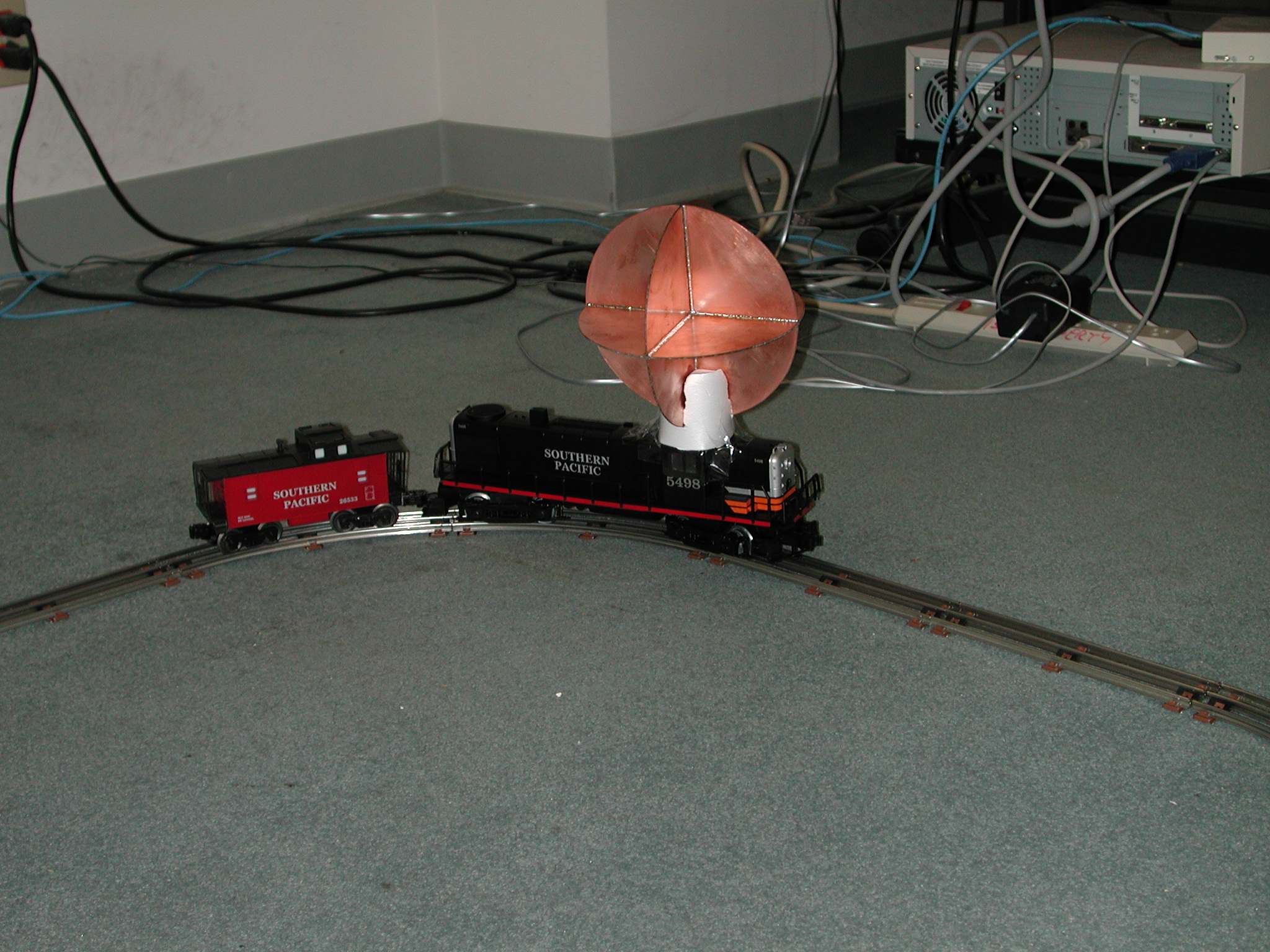 node hardware and moving toy train