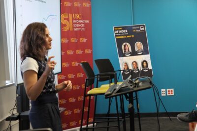 Vanessa Parli at the panel event