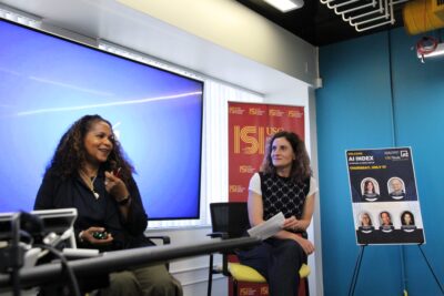 Karina Montilla Edmonds taking questions