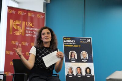 Vanessa Parli speaking at the panel