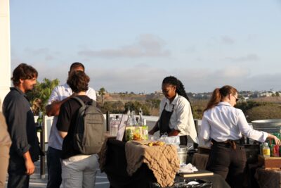 Food served at event