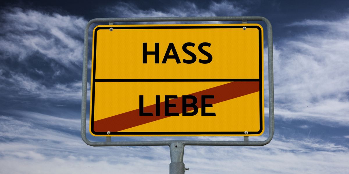 Image of sign in German