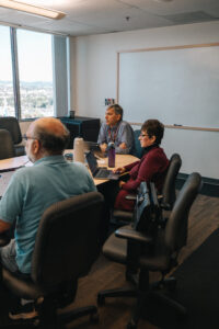 Meeting room discussion