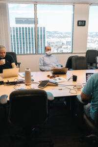 Meeting room discussion